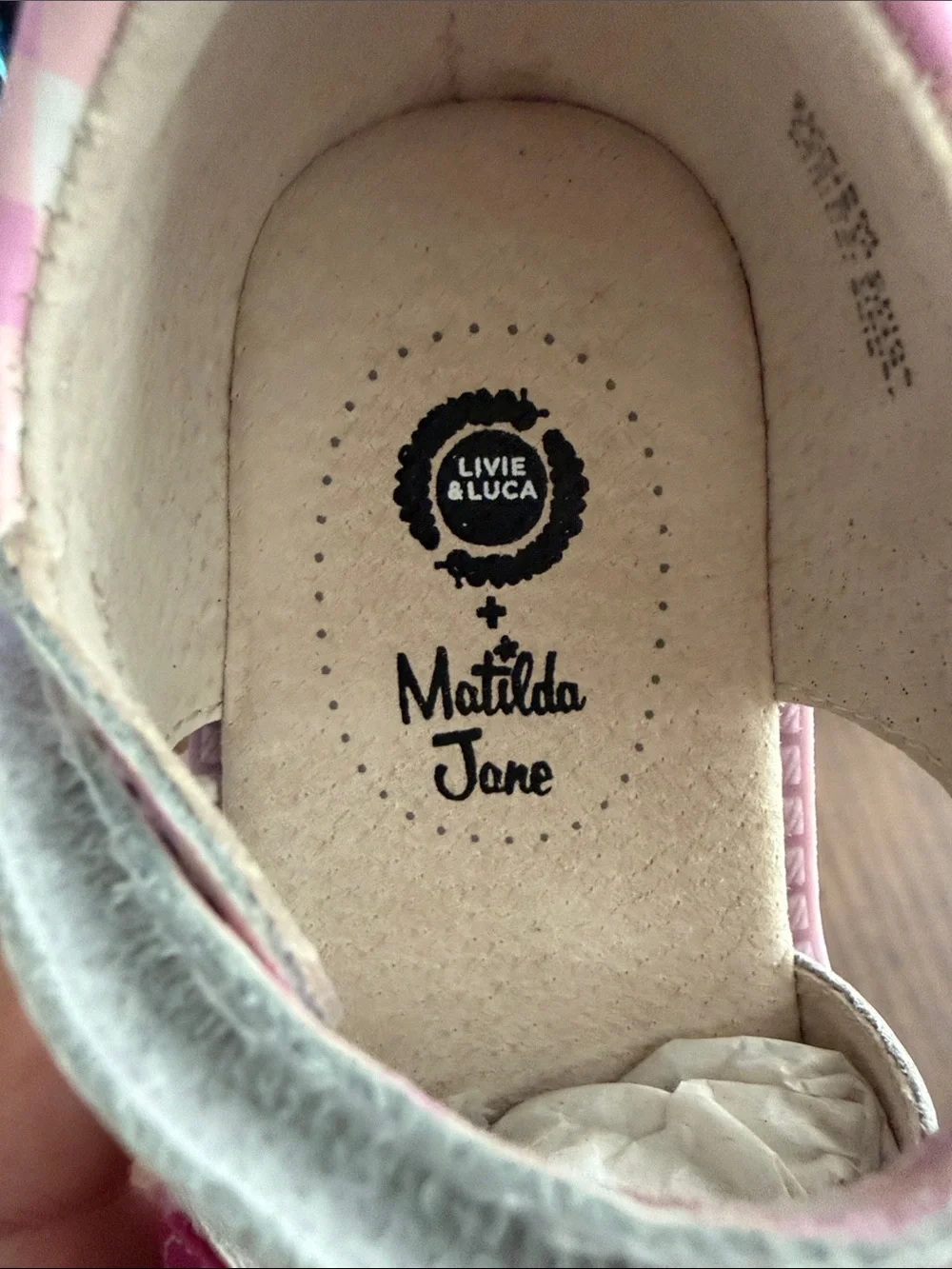 Livie and Luca Collab with Matilda Jane Pink Gingham Mary Jane Shoes
